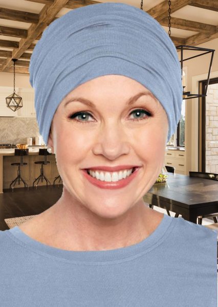 Bamboo Sophisticate Turban Denim